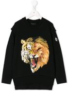 Marcelo Burlon County Of Milan Kids Hybrid Design Sweatshirt - Black