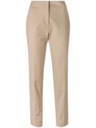 Andrea Marques Slim Fit Trousers, Women's, Size: 36, Nude/neutrals, Cotton/spandex/elastane