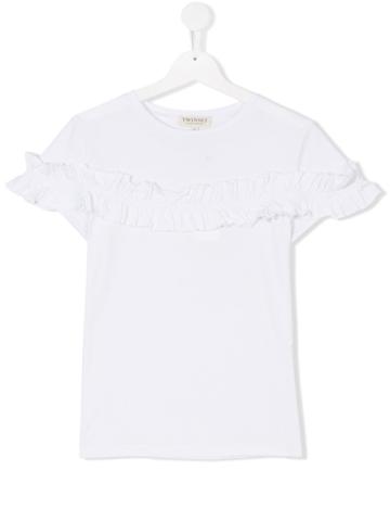 Twin-set Kids Ruffle Detail T-shirt - White