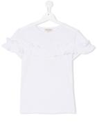 Twin-set Kids Ruffle Detail T-shirt - White