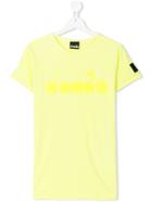 Diadora Junior Teen Logo Print T-shirt - Yellow & Orange