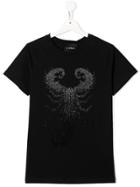 John Richmond Junior Teen Crystal Scorpion T-shirt - Black