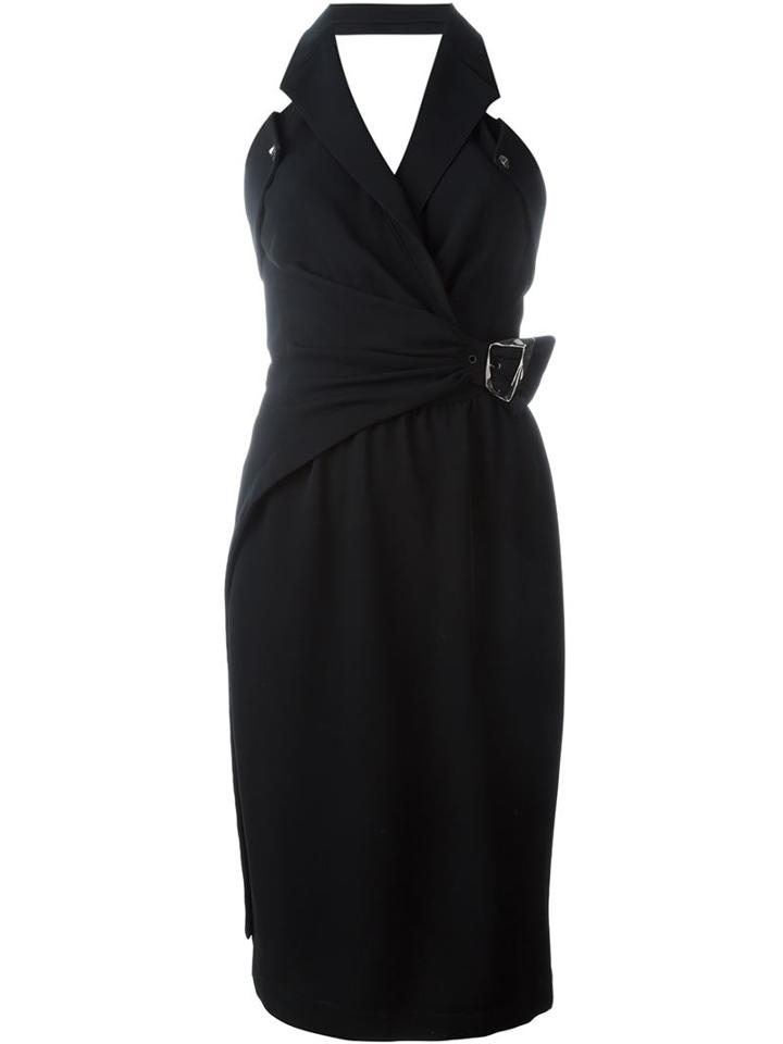 Thierry Mugler Vintage Buckled Wrap Dress