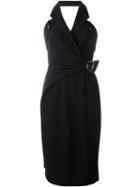 Thierry Mugler Vintage Buckled Wrap Dress
