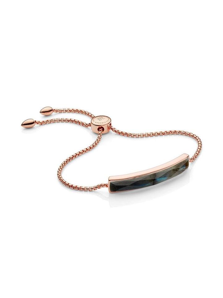 Monica Vinader Baja Facet Labradorite Bracelet - Gold