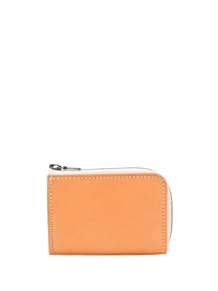 Isaac Reina Small Zipped Cardholder - Neutrals