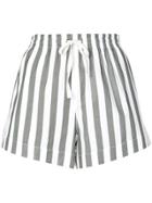 Monse Striped Canvas Shorts - White