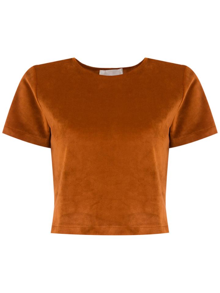 Lilly Sarti Cropped Blouse - Yellow & Orange