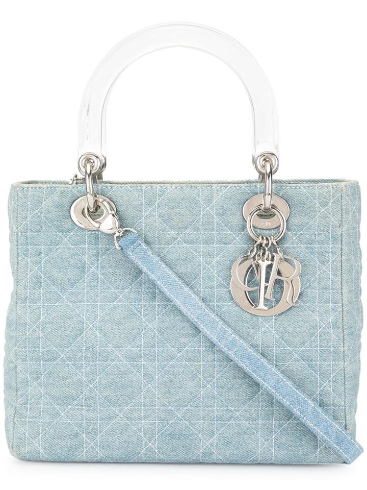 Christian Dior Pre-owned Lady Dior Cannage 2way Bag - Blue