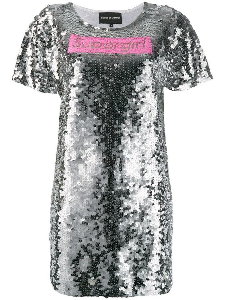Mua Mua Supergirl Dress - Silver