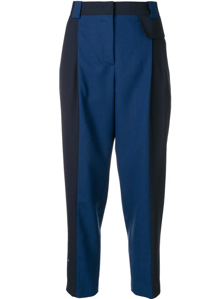 Paul Smith Straight-leg Cropped Trousers - Blue