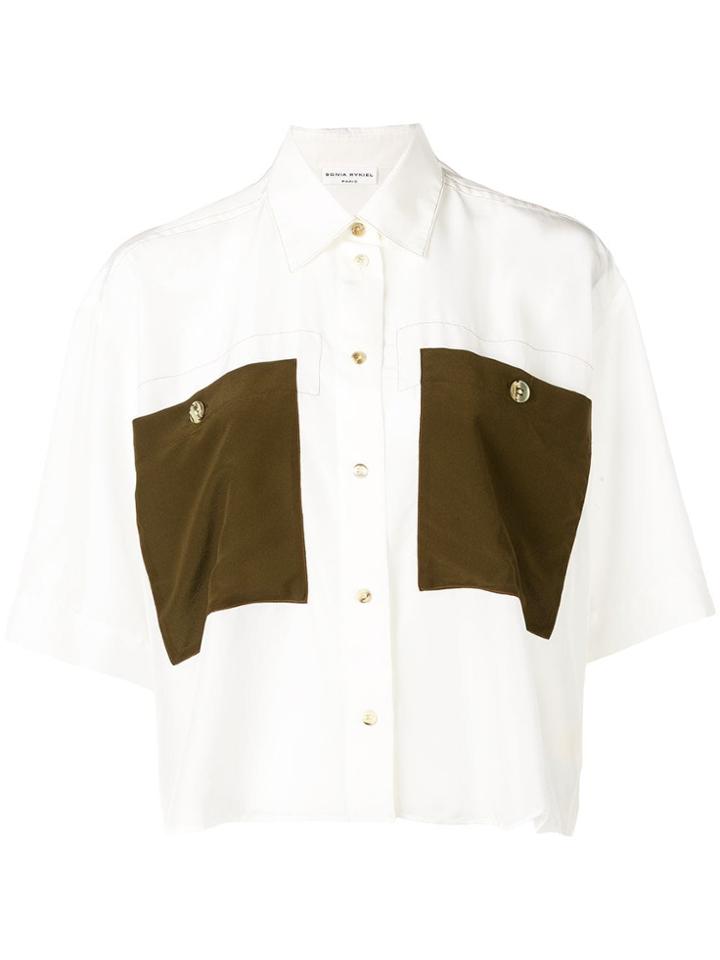 Sonia Rykiel Contrast Pocket Shirt - White