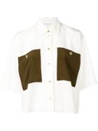 Sonia Rykiel Contrast Pocket Shirt - White