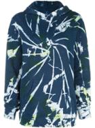 The Elder Statesman Oversized Tie-dye Hoodie - Blue