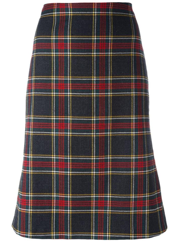 Moschino Pre-owned Tartan Skirt - Red