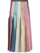Gucci Pleated Metallic Skirt - Multicolour