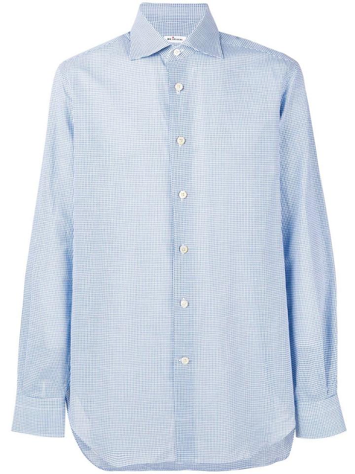 Kiton Micro-striped Shirt - Blue