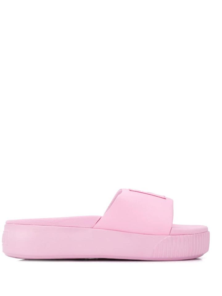 Puma Pink Logo Sliders