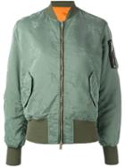 Unravel Project - Distressed Bomber Jacket - Women - Cotton/polyamide/polyester/polyimide - 38, Green, Cotton/polyamide/polyester/polyimide
