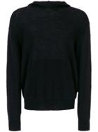 Roberto Collina Knitted Hoodie - Blue