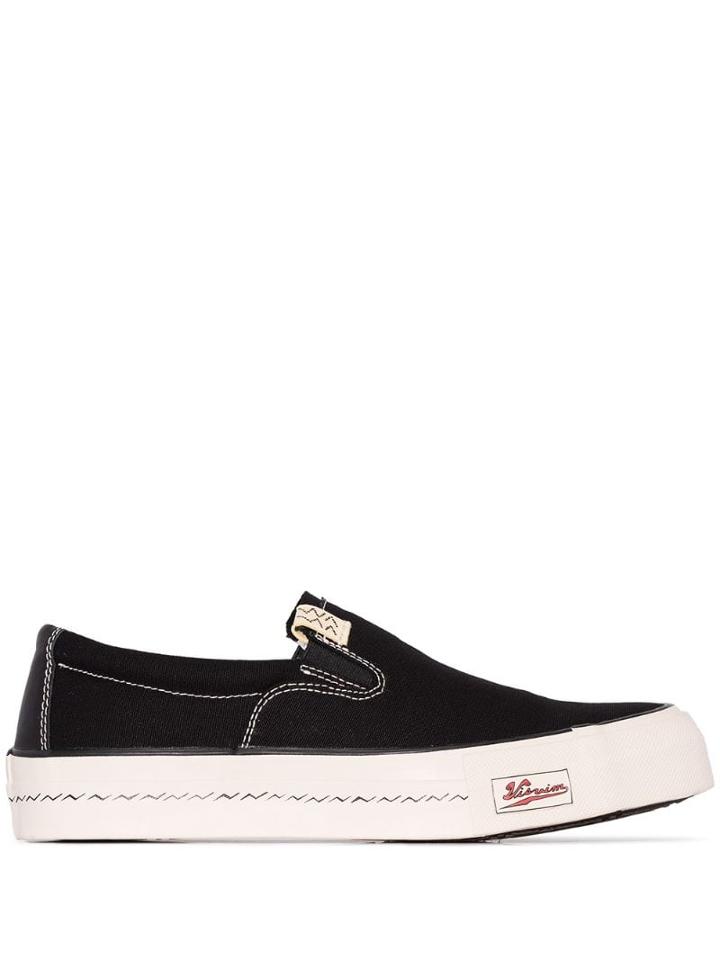 Visvim Black Skagway Slip On Sneakers