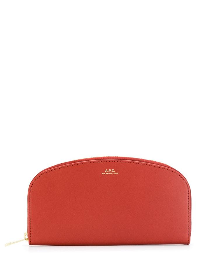 A.p.c. Half-moon Wallet - Red