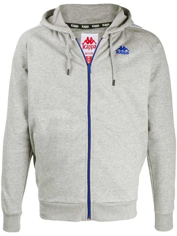Kappa Omini Logo Zip-up Hoodie - Grey