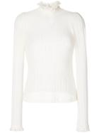 Philosophy Di Lorenzo Serafini Knitted Lace Effect Jumper - Nude &