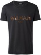 Balmain Logo T-shirt, Men's, Size: Xs, Black, Cotton