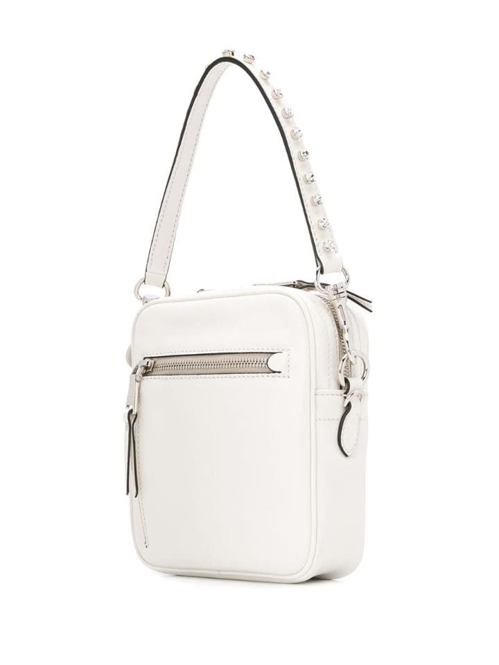 Miu Miu Crystal-embellished Bandoleer Bag - White