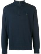 Polo Ralph Lauren Quarter Zip Turtleneck Sweater - Blue
