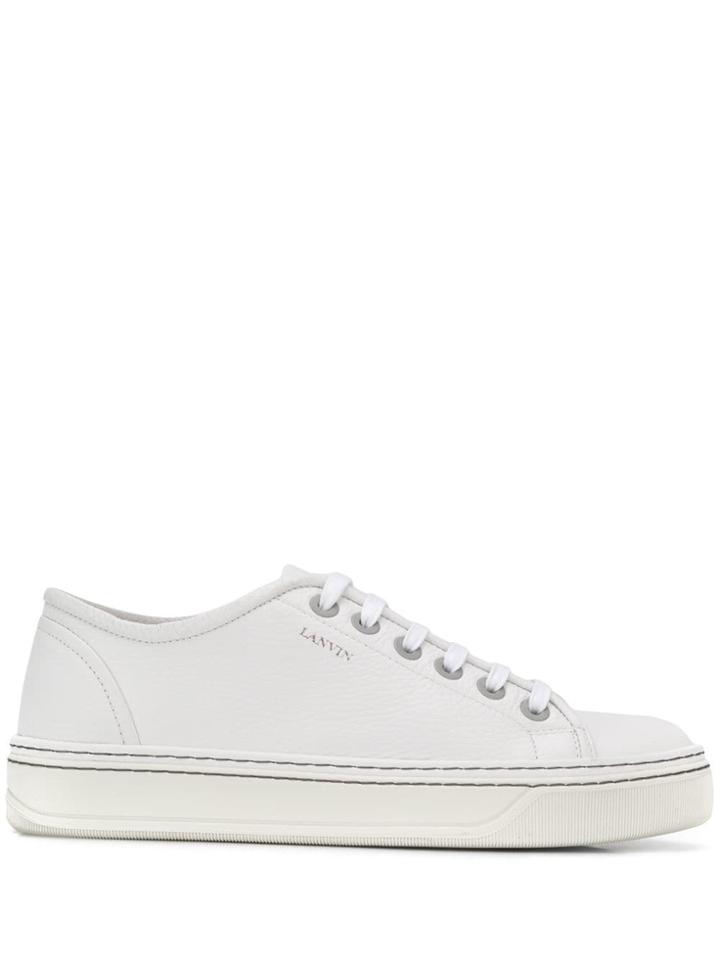 Lanvin Low-top Tennis Sneakers - White