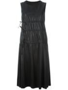 Mm6 Maison Margiela Triple Drawstring Dress, Women's, Size: 40, Black, Polyester/polyurethane