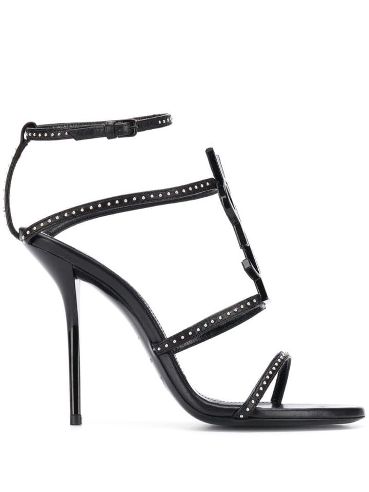 Saint Laurent Cassandra 110mm Sandals - Black