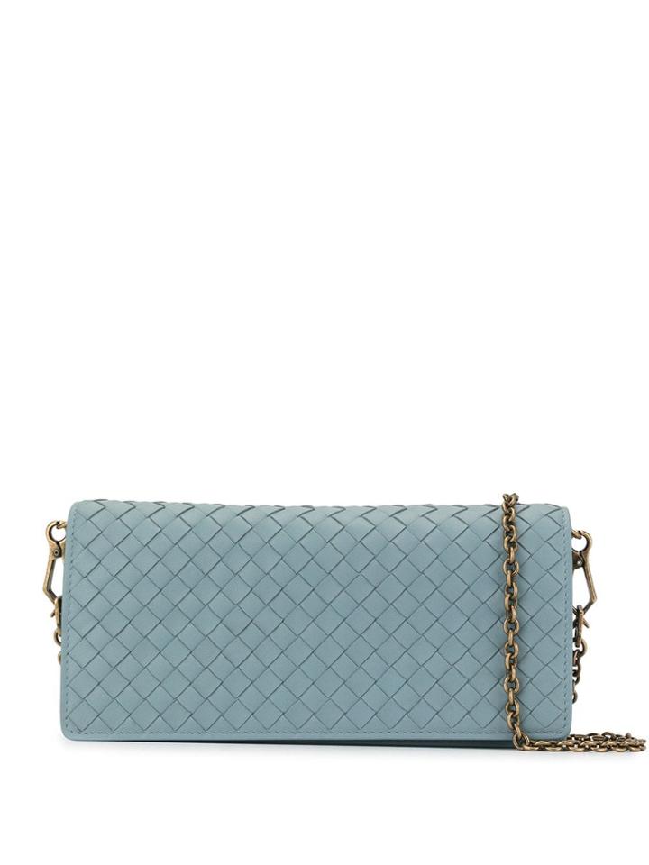 Bottega Veneta Small Chain Crossbody Bag - Blue