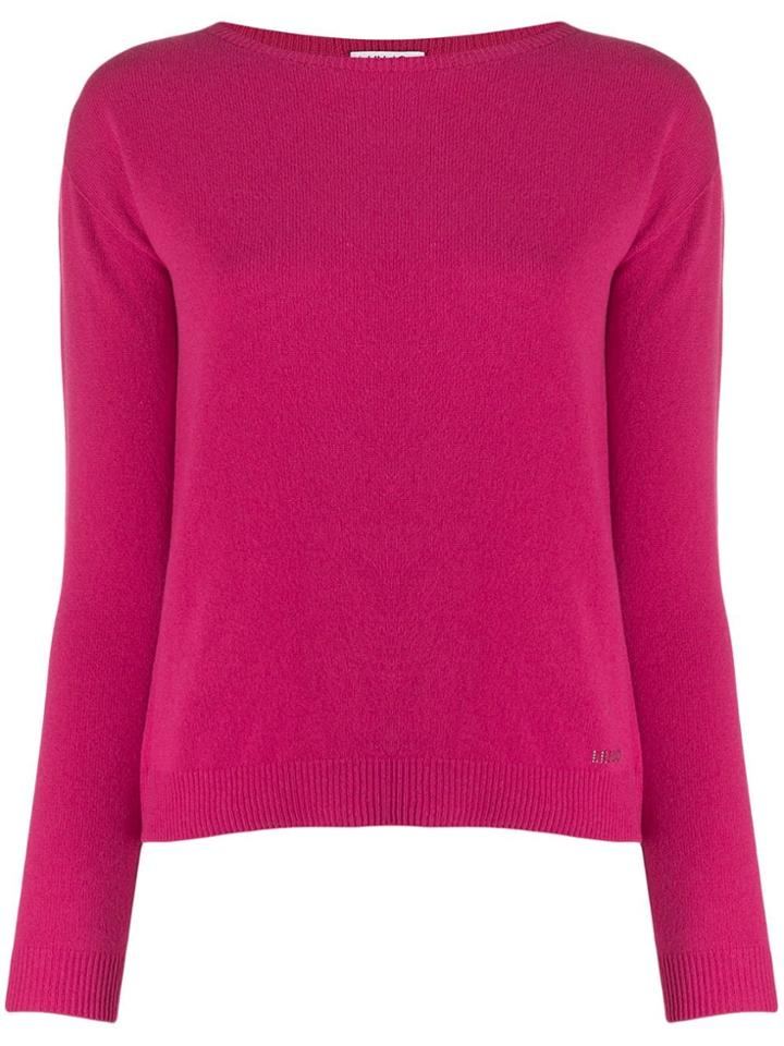 Liu Jo Crew-neck Knit Sweater - Pink