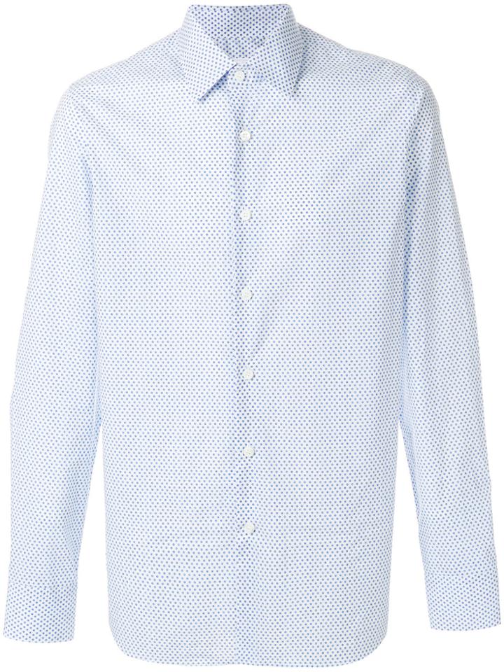 Prada Micro Star Burst Print Shirt - Blue