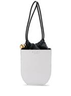 Marni Gusset Shoulder Bag - Neutrals