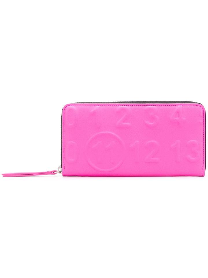 Maison Margiela Embossed Purse - Pink & Purple