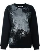 Mcq Alexander Mcqueen Metallic Effect Sweatshirt, Women's, Size: Medium, Black, Cotton