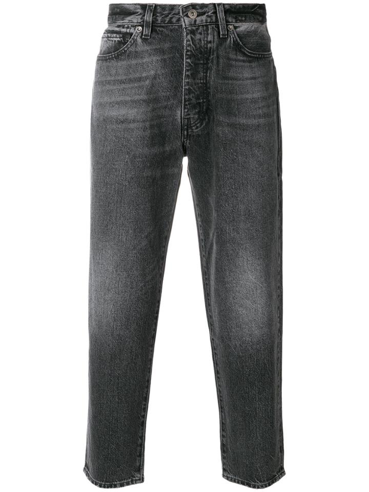 Levi's Cropped Faded Jeans - Black