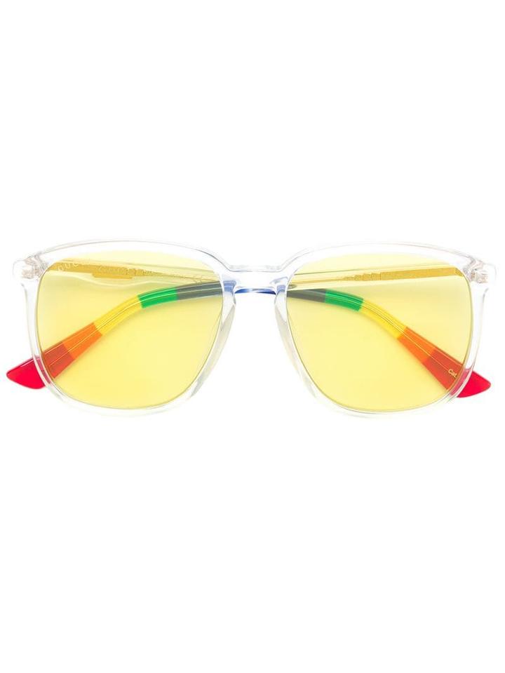 Gucci Eyewear Square-frames Sunglasses - Neutrals
