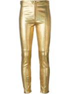 Isabel Marant Metallic Lambskin Trousers