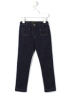 Dolce & Gabbana Kids Patch Pocket Jeans, Girl's, Size: 12 Yrs, Blue