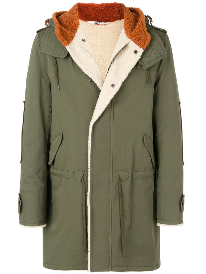 Valentino Back Print Hooded Coat - Unavailable
