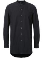 Kazuyuki Kumagai Band Collar Shirt, Men's, Size: 3, Black, Cotton