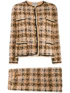Chanel Pre-owned 1990s Tweed Skirt Suit - Neutrals