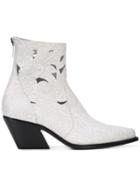 Givenchy Western Style Ankle Boots - White