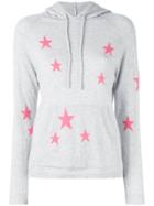 Chinti & Parker Cashmere Star Printed Hooded Sweater - Grey