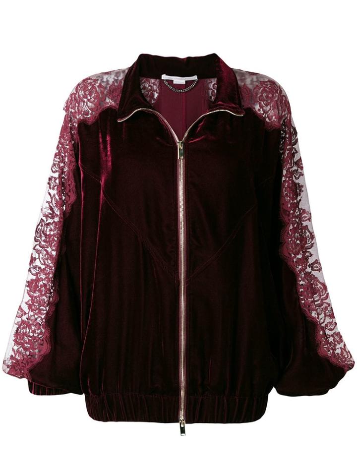 Stella Mccartney Lace Panel Track Jacket - Red
